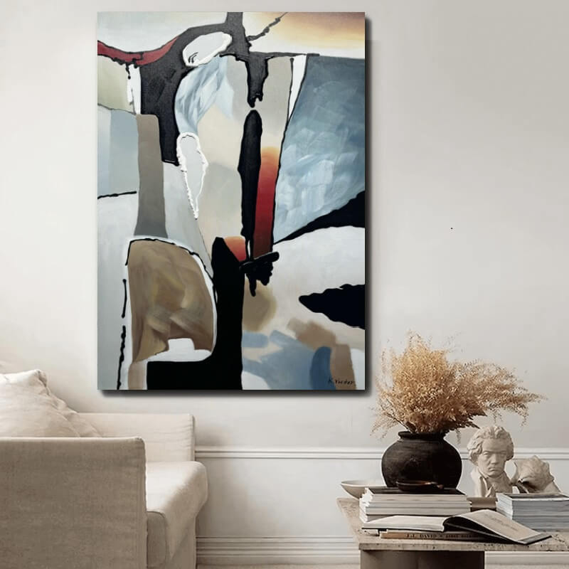 abstrakte tavlor (5) Målningar | Tavlor | Handmålad | Stor | Abstrakt