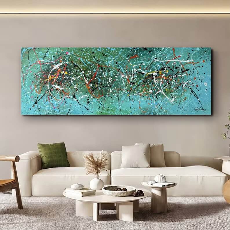 160x60 tavlor (14) Målningar | Tavlor | Handmålad | Stor | Abstrakt