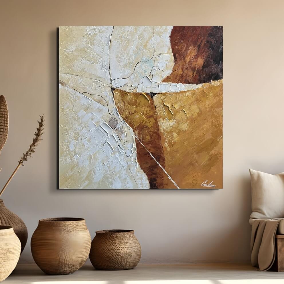 tavlor 90x90 (2) Målningar | Tavlor | Handmålad | Stor | Abstrakt