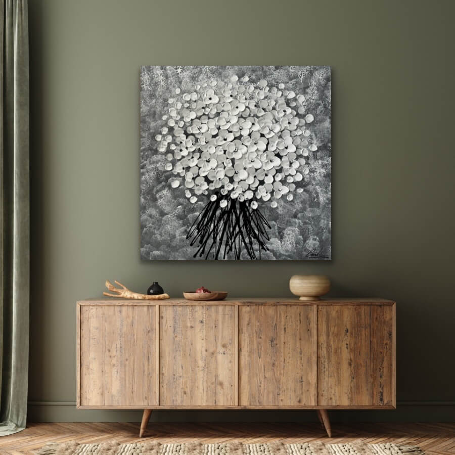 tavlor 90x90 (7) Målningar | Tavlor | Handmålad | Stor | Abstrakt